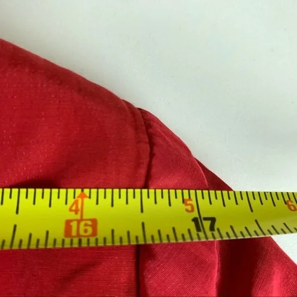 Riani Red Spring Coat with Ruffled Collar - Picture 10 of 14